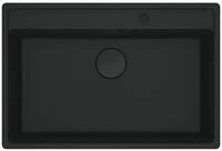 FRANKE Granitsp&uuml;le Maris MRG 610-72 A Fragranit Black Matt - Black Collection,...