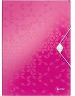 LEITZ F&auml;chermappe Eckspannermappe WOW 45990023 DIN A Polypropylen pink