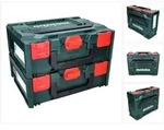 metabo Werkzeugkoffer metaBOX 145 Set 2x System Werkzeug Koffer Stapelbar 396 x 296 x