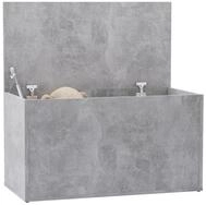 vidaXL Truhe Betongrau Holzkiste Box Truhe Lagerkiste Aufbewahrungsbox mit...