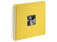 Hama Fotoalbum Spiral-Album "Fine Art", 28x24 cm, 50 weiße Seiten, Gelb...