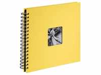 Hama Fotoalbum Spiral-Album Fine Art", 28X24 cm, 50 schwarze Seiten, Gelb...