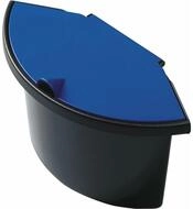 HELIT Papierkorb M&uuml;lleimer-Einsatz 2,0 l schwarz, blau