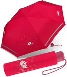 Scout Taschenregenschirm Mini Kinderschirm Basic reflektierend bedruckt, leicht