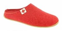 Living Kitzb&uuml;hel Filzpantoffel Schweizer Kreuz rot Damen Hausschuh