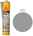 Sika Dichtstoff Sikaflex Pro 3 Polyurethan Dichtstoff 300ml Kartusche betongrau,