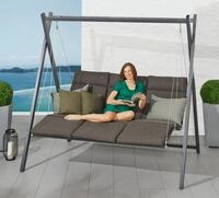 Angerer Freizeitm&ouml;bel Hollywoodschaukel Relax, 3-Sitzer, inkl. Auflagen und