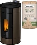 Freepoint Pelletofen Globe airtight, 11 kW, Zeitbrand, 352 W, 230 V