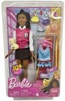 Barbie Stehpuppe Mattel HNK96 Barbie Extra, Puppe im Brooklyn Outfit schwarze