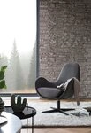 SalesFever Drehsessel Design-Sessel f&uuml;r Komfort, Moderne Entspannung:...
