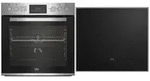 BEKO Induktions Herd-Set BBUM12341XE Einbauherd Set Induktionskochfeld Edelstahl
