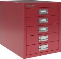 Bisley Aktenschrank Schubladenschrank Basis A4 5 Sch&uuml;be kardinalr.