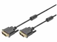 Digitus DVI-D-Monitorkabel, SingleLink 5 m HDMI-Kabel, schraubbar