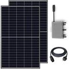 VESKA Solaranlage Balkonkraftwerk 920 / 600 Watt Photovoltaik Mini-PV Anlage,...