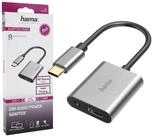 Hama 2in1 Audio-Adapter USB-C auf 3,5mm Klinke USB-Adapter USB-C zu 3,5-mm-Klinke,