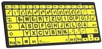 Logickeyboard Black on Yellow dt. (PC/BT LKB-LPBY-BTPC-DE Tastatur...