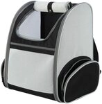 TRIXIE Tiertransporttasche Rucksack&nbsp;Chloe - hellgrau/schwarz - 39 &times; 43 &times; 27 cm