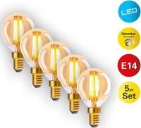 n&auml;ve LED-Leuchtmittel Dilly, E14, 5 St., Warmwei&szlig;, dimmbar, 2058 Kelvin