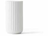 Lyngby Porcelæn Vase 15cm glänzend weiß
