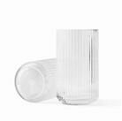 Lyngby Porcel&aelig;n Dekovase Glas Klar 25 cm