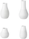R&auml;der Dekovase Minivasen wei&szlig; Set4 (Dekovasen)