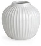 K&auml;hler Tischvase Vase Hammersh&oslash;i 12.5cm, wei&szlig;, &Ouml;ffnung etwa 6 cm Durchmesser