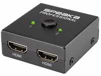SpeaKa Professional SpeaKa Professional SP-7141056 2 Port HDMI-Switch UHD 4K @...