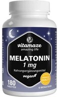 Vitamaze MELATONIN 1 mg hochdosiert vegan Tabletten Tabletten, 180 St.