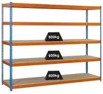 PROREGAL&reg; Schwerlastregal Schwerlastregal Wood Beast Five, HxBxT 200x180x60cm,