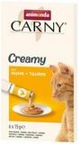 Animonda Carny Creamy Adult mit Huhn & Taurin 6 x 15 g - 11 St&uuml;ck, Snack f&uuml;r:...