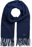 Jack & Jones Strickschal JACSOLID WOVEN SCARF NOOS, Kunstfaser, mit Fransen