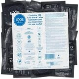 EXS Kondome Black Latex - Comfy Fit, schwarze Kondome Packung mit, 100 St.,