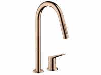 Axor Citterio M 220 mit Ausziehbrause polished red gold (34822300)