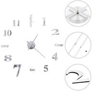 vidaXL Wanduhr (3D-Wanduhr Modernes Design 100 cm XXL Silbern)