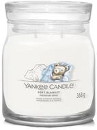 Yankee Candle Duftkerze Aromatic candle Signature glass medium Soft Blanket 368...