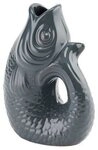 Giftcompany Dekovase Monsieur Carafon Vase / Karaffe Fisch XS grau 0,2l (Vasen)