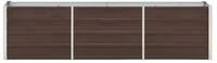 vidaXL Hochbeet 240 x 40 x 45 cm Garten-Hochbeet Verzinkter Stahl 240x40x45 cm...