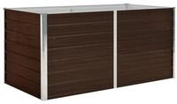 vidaXL Hochbeet, Kr&auml;uterhochbeet Braun 160 x 80 x 77 cm Verzinkter Stahl