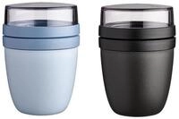 Mepal Lunchbox Lunchpot Ellipse 500 ml + 200 ml f&uuml;r Joghurt & M&uuml;sli,...