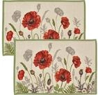 sander table + home Platzset Tischset "Poppy Meadow" 2er-Pack, Gobelin Blumen