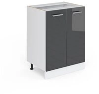 Vicco Unterschrank R-Line, Anthrazit Hochglanz/Wei&szlig;, 60 cm ohne Arbeitsplatte (1-St)
