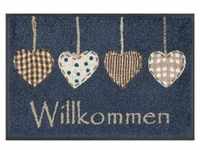 Fußmatte Cottage Hearts, wash+dry by Kleen-Tex, rechteckig, Höhe: 7 mm,