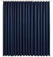 vidaXL Verdunkelungsvorhang, Verdunkelungsgardine mit Haken Blau 290 x 245 cm