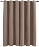 vidaXL Vorhang Verdunkelungsvorhang mit Metall&ouml;sen Taupe 290 x 245 cm (1 St)