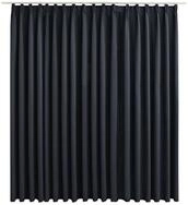 vidaXL Verdunkelungsvorhang, Verdunkelungsgardine mit Haken Schwarz 290 x 245 cm