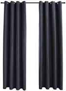 vidaXL Vorhang Verdunkelungsvorh&auml;nge mit Metall&ouml;sen 2 Stk. Anthrazit 140x245...