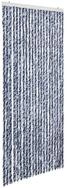 vidaXL Insektenschutz-Vorhang, Fliegenvorhang Blau, Wei&szlig; und Silbern 90x220cm