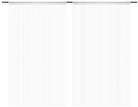 vidaXL Fadenvorhang, Fadengardine 2 Stk.100 x 250 cm Wei&szlig;