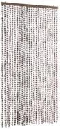 vidaXL Insektenschutz-Vorhang Insektenschutz-Vorhang Taupe und Wei&szlig; 100x220 cm