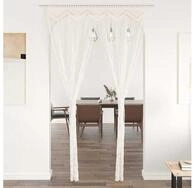 vidaXL Fadenvorhang vidaXL Makramee Vorhang 140&times;240 cm Baumwolle